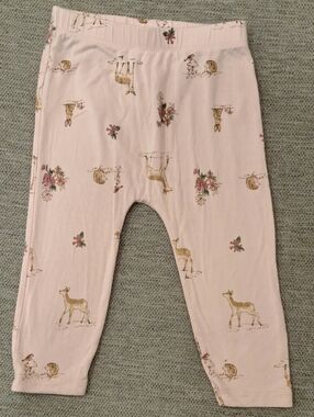 Purely Soft Pink Forest Friends Leggings